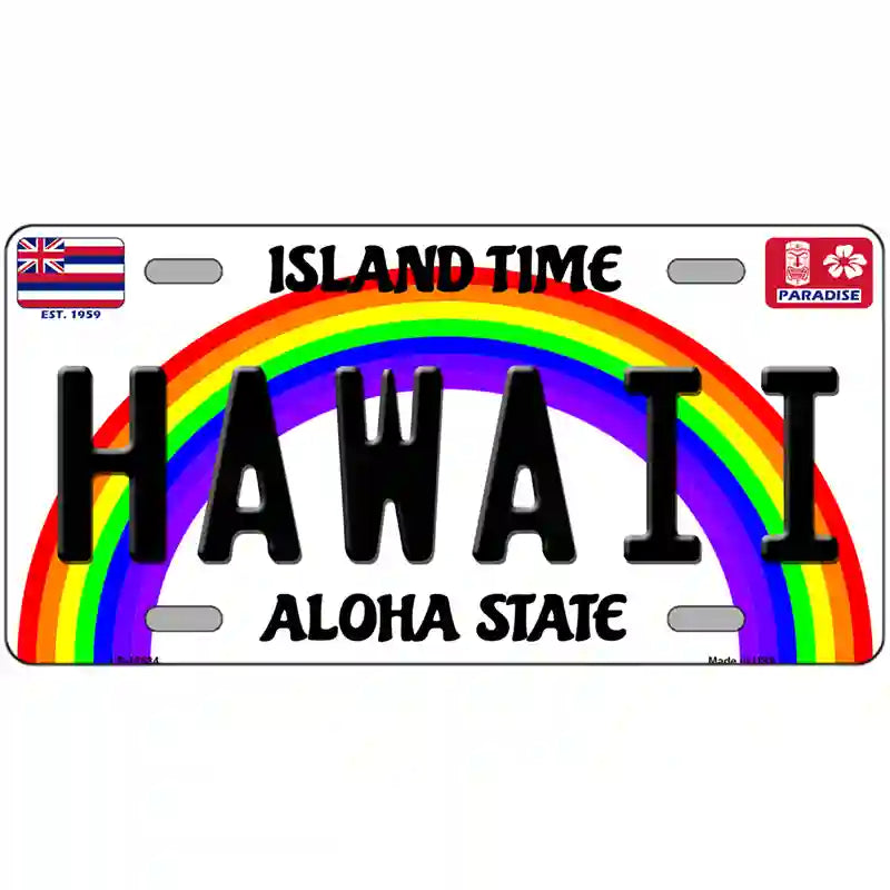 Hawaii Novelty Metal License Plate 24" x 12" (LLP)