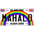 Mahalo Hawaii Novelty Metal License Plate 24" x 12" (LLP)