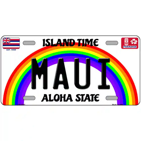 Maui Hawaii Novelty Metal License Plate 24" x 12" (LLP)