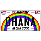 Ohana Hawaii Novelty Metal License Plate 24" x 12" (LLP)