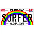 Surfer Hawaii Novelty Metal License Plate 24" x 12" (LLP)