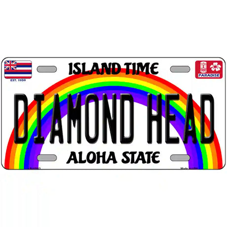 Diamond Head Hawaii Novelty Metal License Plate 24" x 12" (LLP)