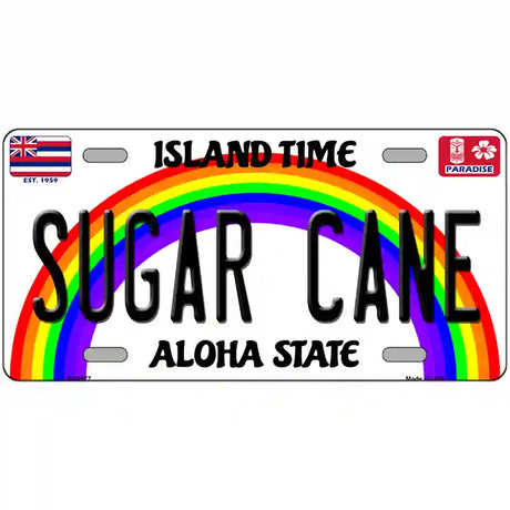 Sugar Cane Hawaii Novelty Metal License Plate 24" x 12" (LLP)