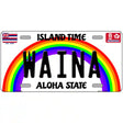 Waina Hawaii Novelty Metal License Plate 24" x 12" (LLP)