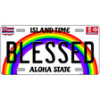 Blessed Hawaii Novelty Metal License Plate 24" x 12" (LLP)