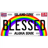 Blessed Hawaii Novelty Metal License Plate 24" x 12" (LLP)