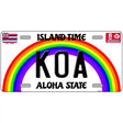 Koa Hawaii Novelty Metal License Plate 24" x 12" (LLP)