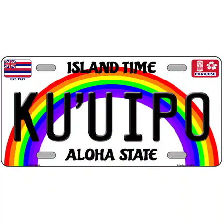 Ku Uipo Hawaii Novelty Metal License Plate 24" x 12" (LLP)