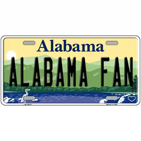 Alabama Fan Novelty Metal License Plate 24" x 12" (LLP)