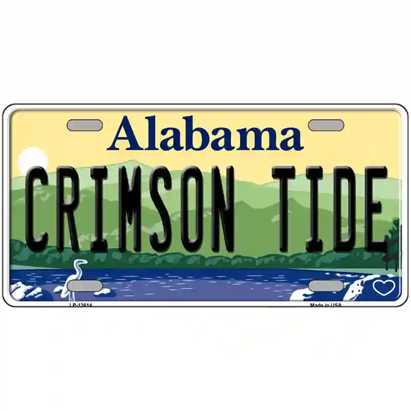 Crimson Tide Novelty Metal License Plate 24" x 12" (LLP)