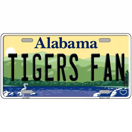 Tigers Fan Novelty Metal License Plate 24" x 12" (LLP)