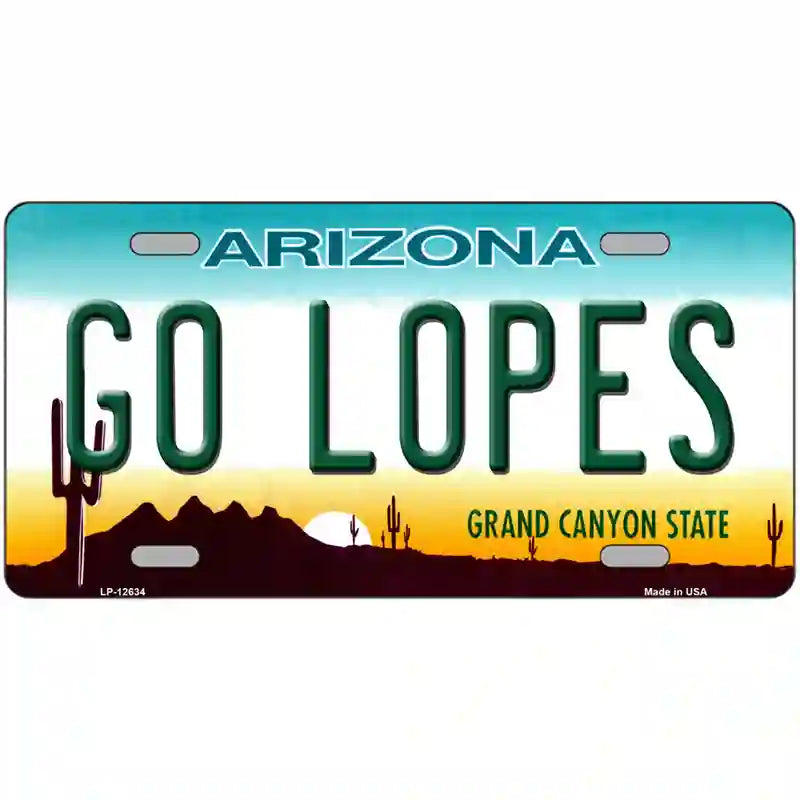 Go Lopes Novelty Metal License Plate 24" x 12" (LLP)