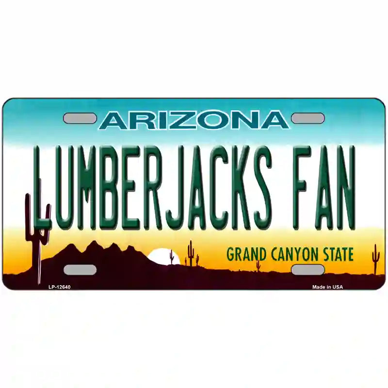 Lumberjacks Fan Novelty Metal License Plate 24" x 12" (LLP)