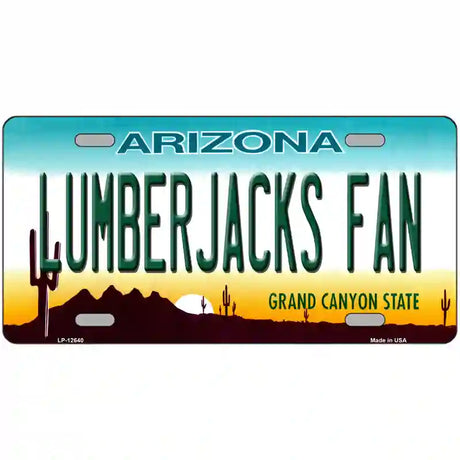 Lumberjacks Fan Novelty Metal License Plate 24" x 12" (LLP)