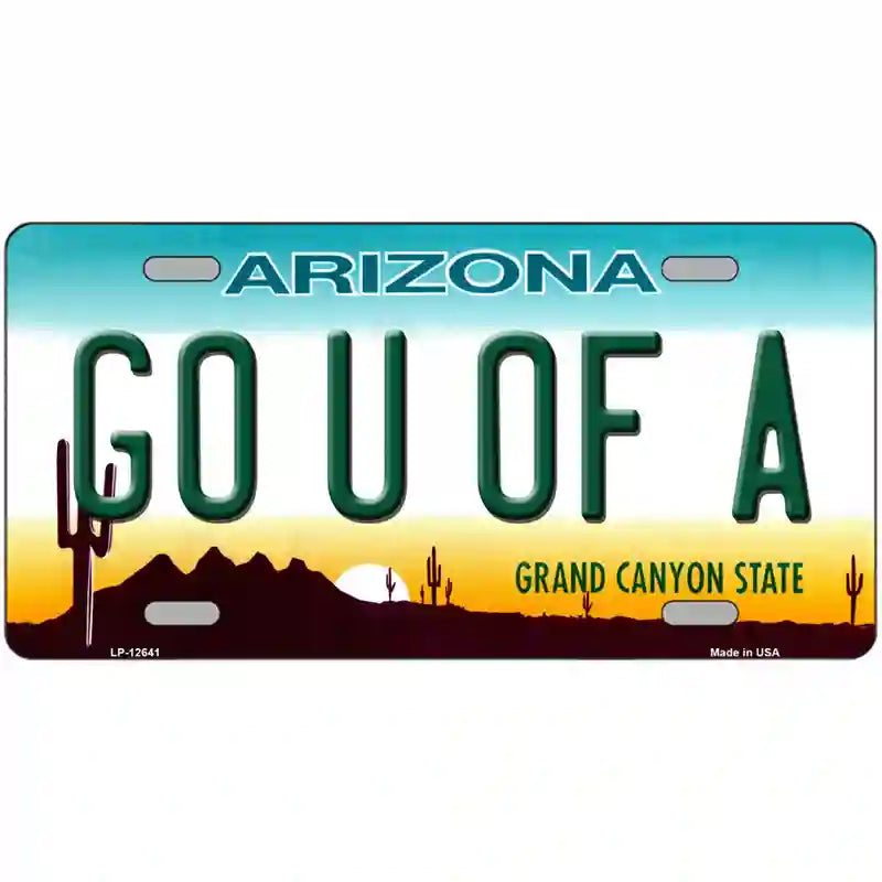 Go Univ of Arizona Novelty Metal License Plate 24" x 12" (LLP)