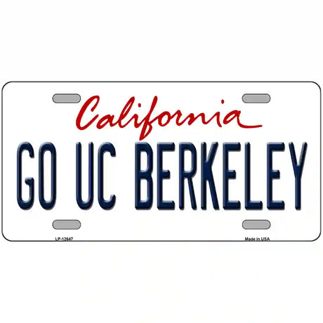 Go UC Berkeley Novelty Metal License Plate 24" x 12" (LLP)