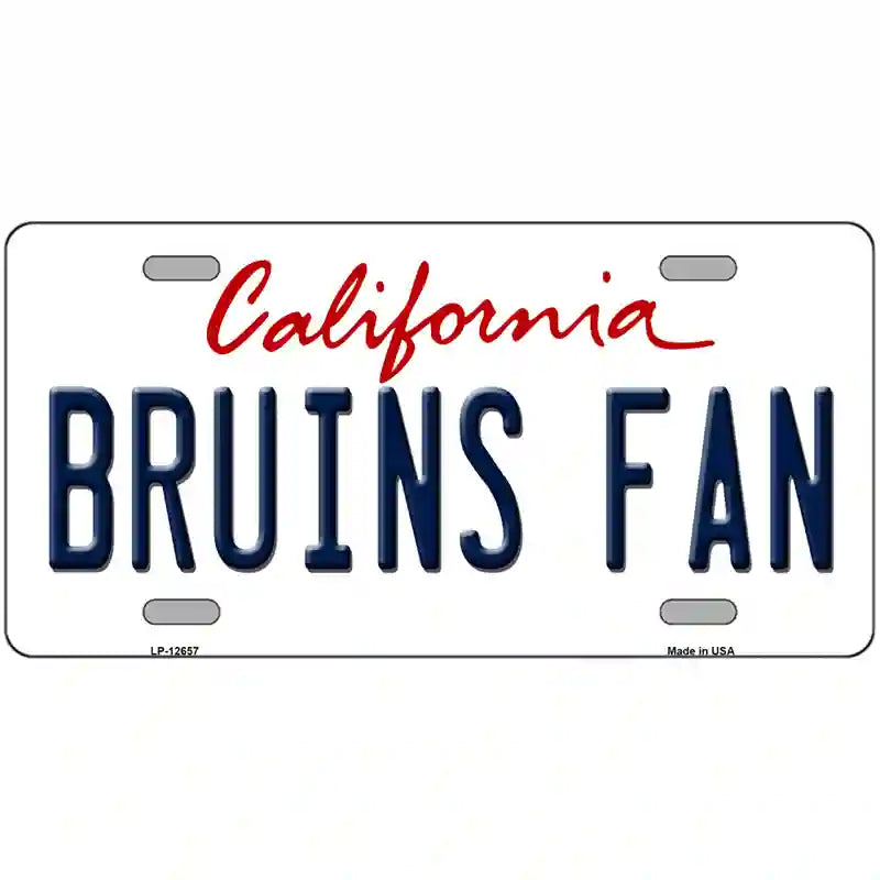 Bruins Fan Novelty Metal License Plate 24" x 12" (LLP)