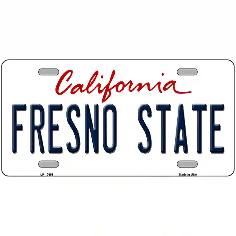 Fresno State Novelty Metal License Plate 24" x 12" (LLP)