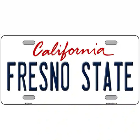 Fresno State Novelty Metal License Plate 24" x 12" (LLP)