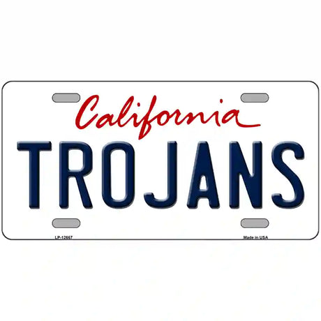 Trojans Novelty Metal License Plate 24" x 12" (LLP)