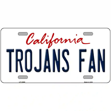 Trojans Fan Novelty Metal License Plate 24" x 12" (LLP)