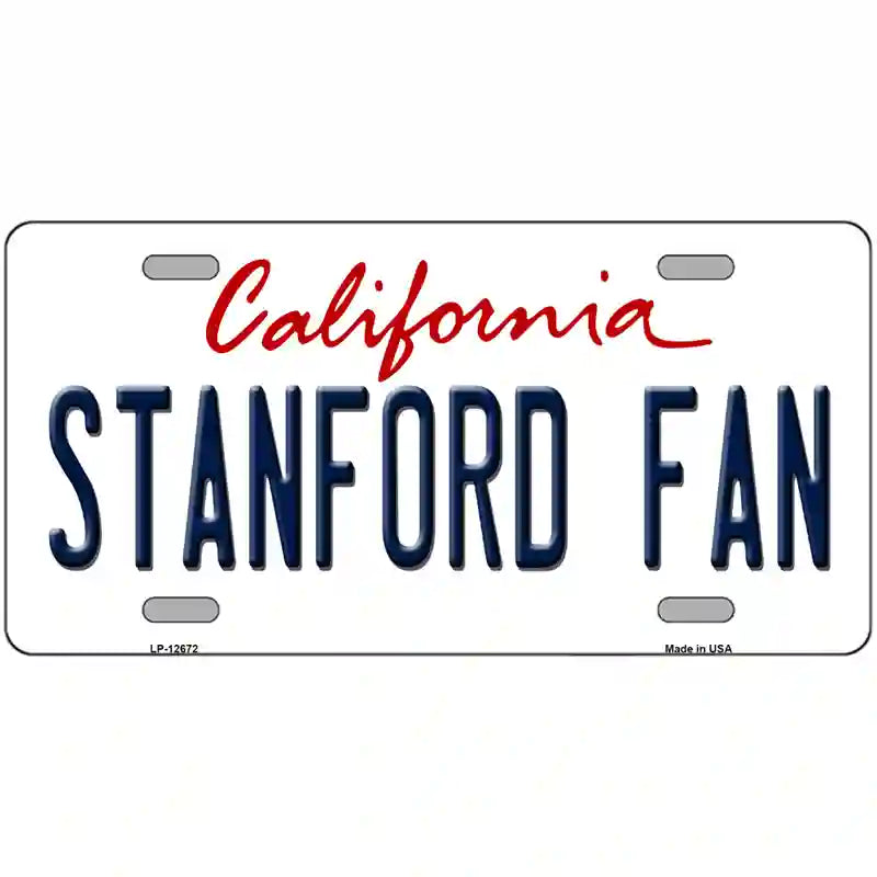 Stanford Fan Novelty Metal License Plate 24" x 12" (LLP)