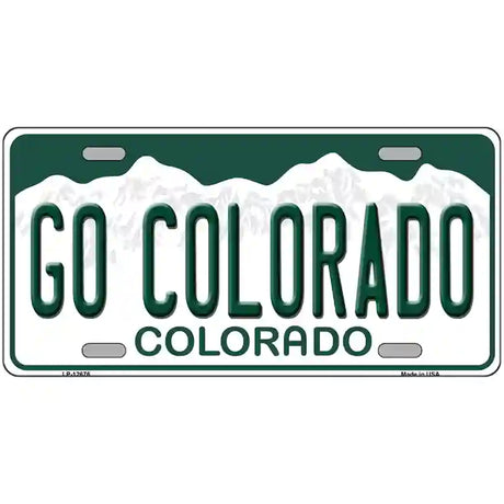 Go Colorado Novelty Metal License Plate 24" x 12" (LLP)