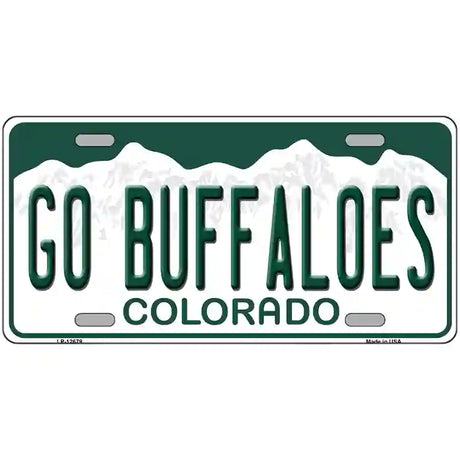 Go Buffaloes Novelty Metal License Plate 24" x 12" (LLP)