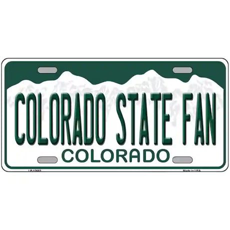 Colorado State Fan Novelty Metal License Plate 24" x 12" (LLP)