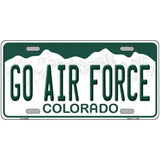 Go Air Force Novelty Metal License Plate 24" x 12" (LLP)