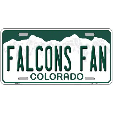 Falcons Fan Novelty Metal License Plate 24" x 12" (LLP)