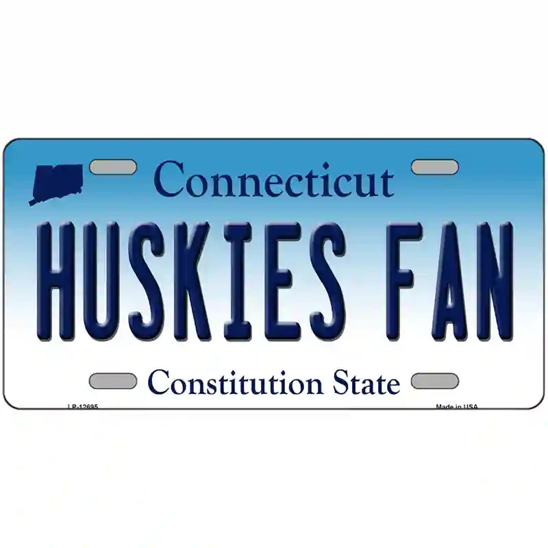 Huskies Fan Novelty Metal License Plate 24" x 12" (LLP)