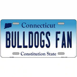 Bulldogs Fan Connecticut Novelty Metal License Plate 24" x 12" (LLP)