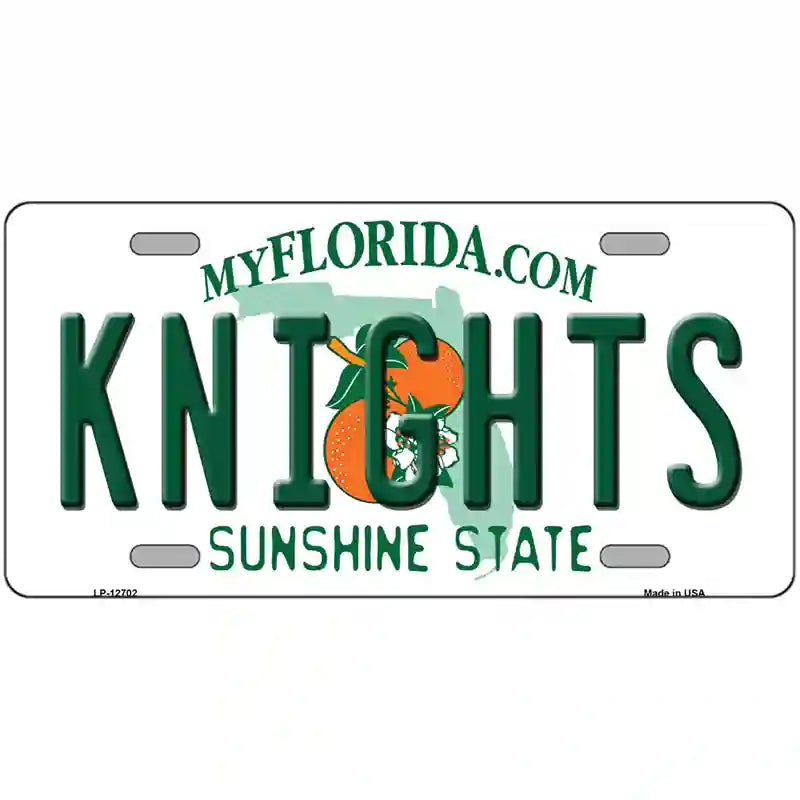 Knights Novelty Metal License Plate 24" x 12" (LLP)