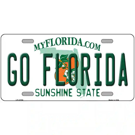 Go Florida Novelty Metal License Plate 24" x 12" (LLP)