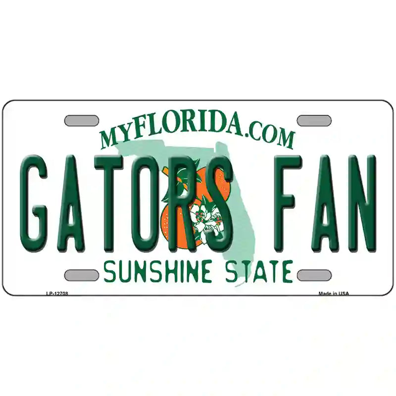 Gators Fan Novelty Metal License Plate 24" x 12" (LLP)