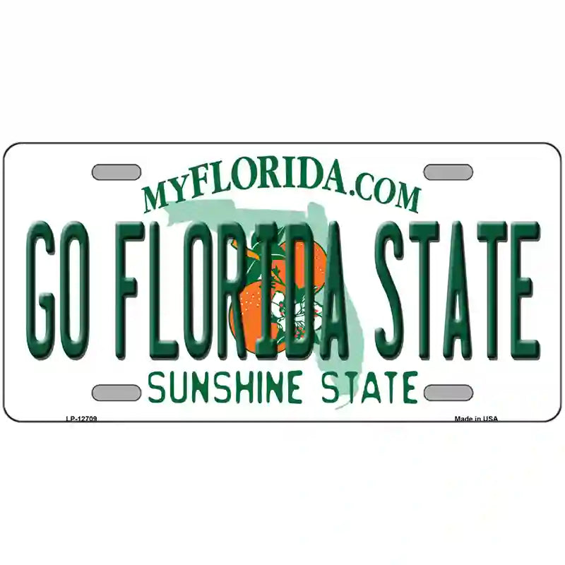 Go Florida State Novelty Metal License Plate 24" x 12" (LLP)