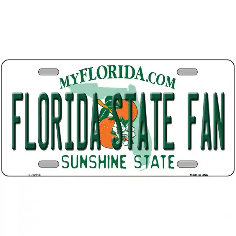 Florida State Fan Novelty Metal License Plate 24" x 12" (LLP)