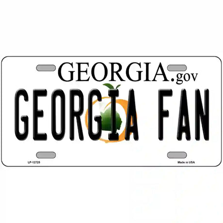 Georgia Fan Novelty Metal License Plate 24" x 12" (LLP)