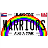 Warriors Novelty Metal License Plate 24" x 12" (LLP)