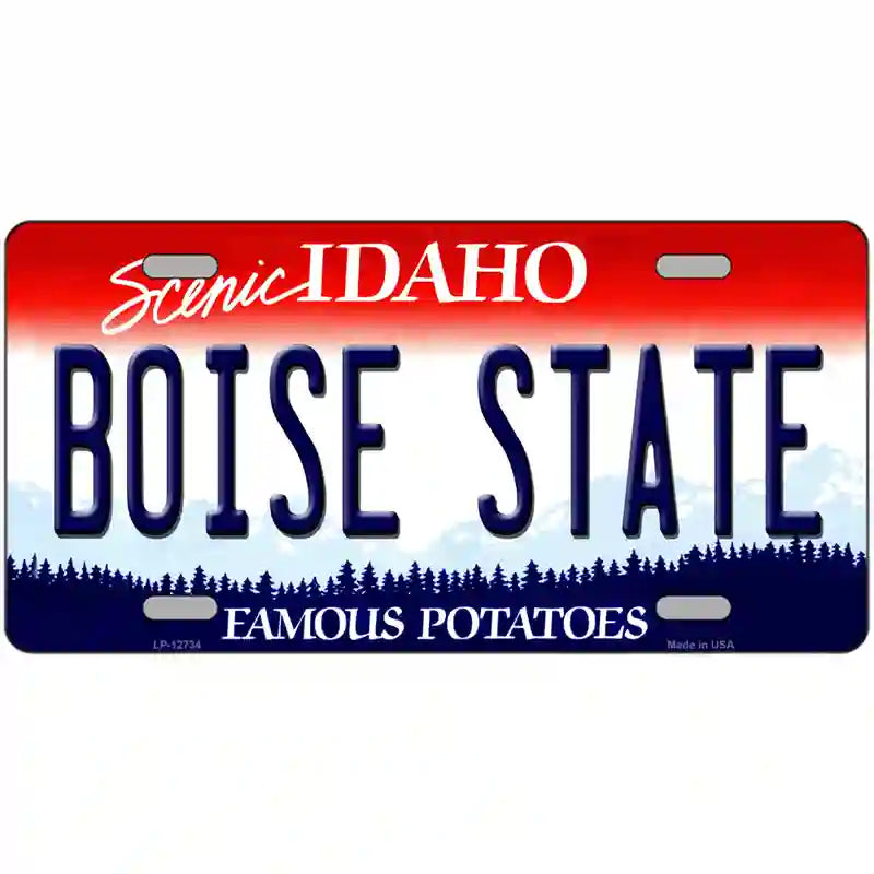 Boise State Novelty Metal License Plate 24" x 12" (LLP)