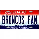 Broncos Fan Novelty Metal License Plate 24" x 12" (LLP)