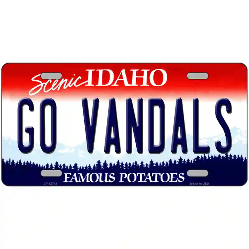 Go Vandals Novelty Metal License Plate 24" x 12" (LLP)