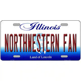 Northwestern Fan Novelty Metal License Plate 24" x 12" (LLP)