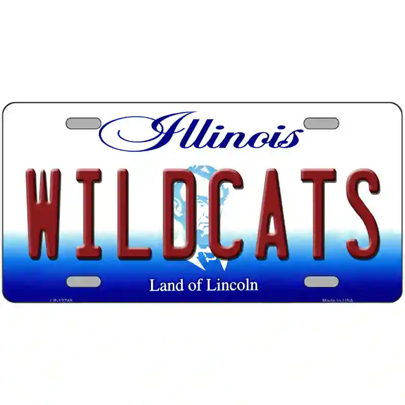 Wildcats Novelty Metal License Plate 24" x 12" (LLP)