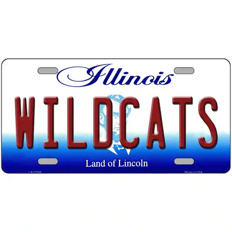 Wildcats Novelty Metal License Plate 24" x 12" (LLP)