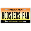 Hoosiers Fan Novelty Metal License Plate Tag 24" x 12" (LLP)