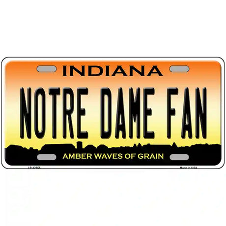 Notre Dame Fan Novelty Metal License Plate Tag 24" x 12" (LLP)