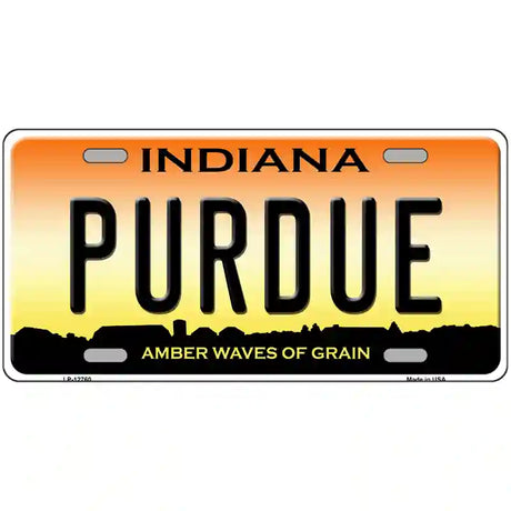 Purdue Novelty Metal License Plate Tag 24" x 12" (LLP)