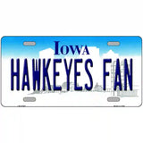 Hawkeyes Fan Novelty Metal License Plate 24" x 12" (LLP)